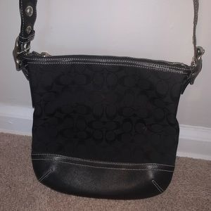 Black coach crossbody bag